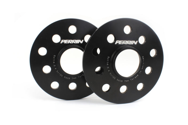 Perrin Wheel Spacers 7mm for 2002-2026 WRX, STI, Forester, Outback, Legacy, Impreza, BRZ, FR-S, 86