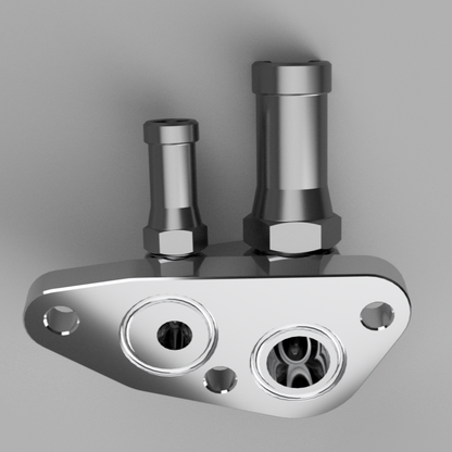 PrivateLabelMfg Precision Works Coolant Breather Fitting Assembly 2015+ WRX FA20 DIT