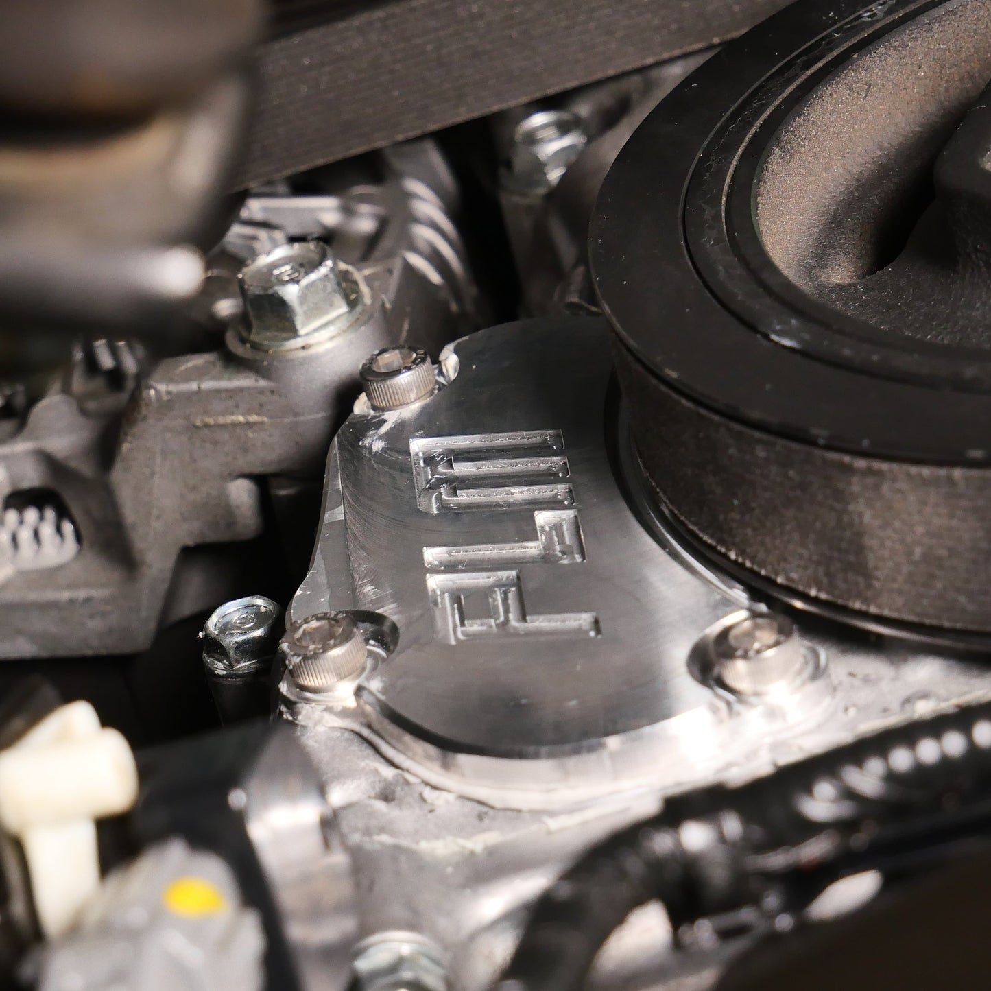 PrivateLabelMfg Precision Works Billet Timing Chain Tensioner Cover Plate K20C K20C1 K20C4