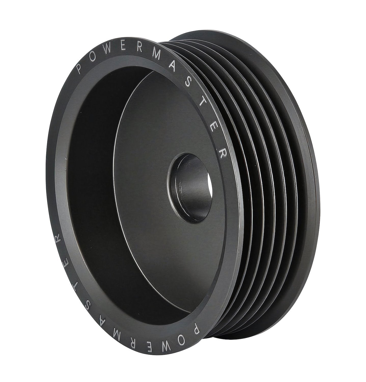 Powermaster Performance Pulley - Hardcoat HPR 6-Groove 3in Dia. Belts and Pulleys Alternator Pulleys main image