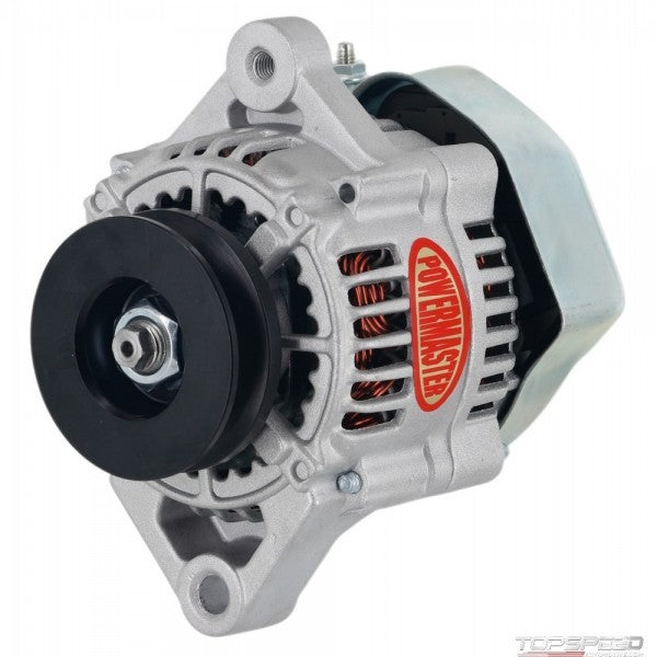 Powermaster Performance 75 amp Race Alternator Denso Style 100mm 12V Charging Systems Alternators/Generators and Components main image