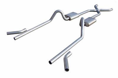 Pypes Performance Exhaust 55-57 Chevy 2.5 Exhaust Pocket Kit w/X-Pipe Exhaust Pipes, Systems and Components Exhaust Systems main image