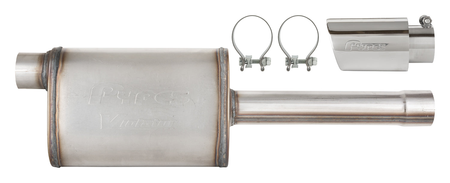 PYPES PERFORMANCE EXHAUST 19-25 GM P/U Muffler/Tip Kit Chrome Exhaust Mufflers and Resonators main image