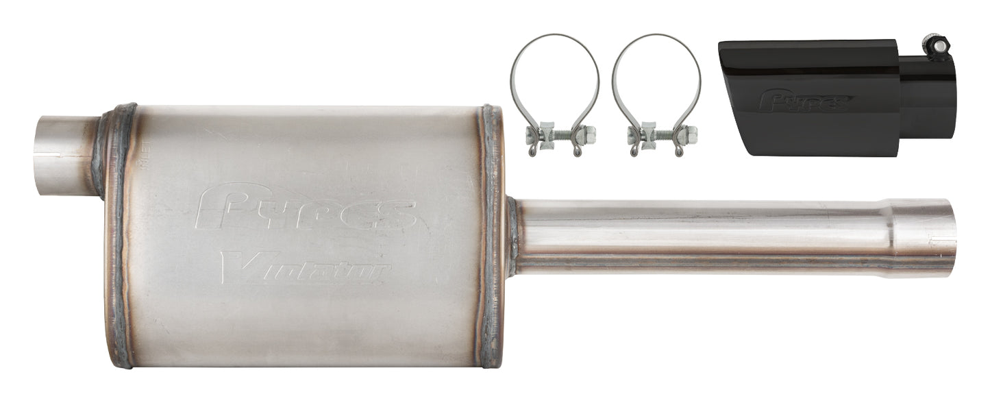 PYPES PERFORMANCE EXHAUST 19-25 GM P/U Muffler/Tip Kit Black Exhaust Mufflers and Resonators main image
