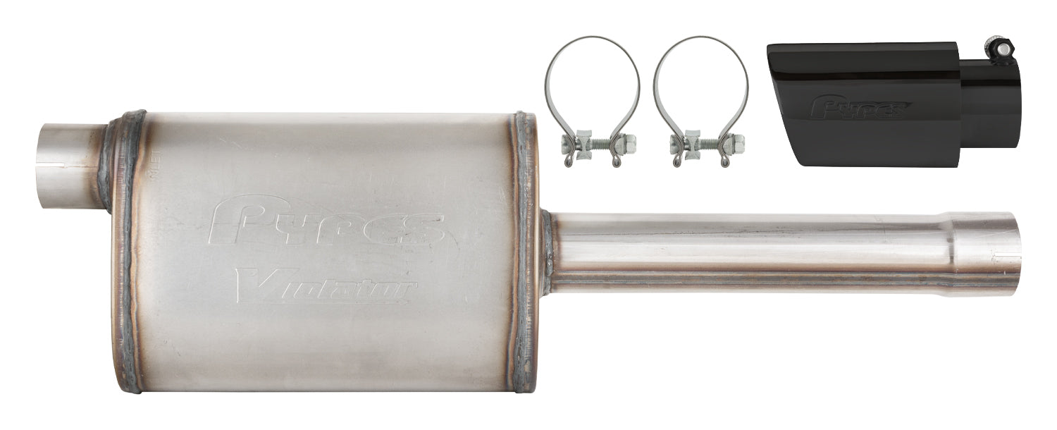 PYPES PERFORMANCE EXHAUST 19-25 GM P/U Muffler/Tip Kit Black Exhaust Mufflers and Resonators main image