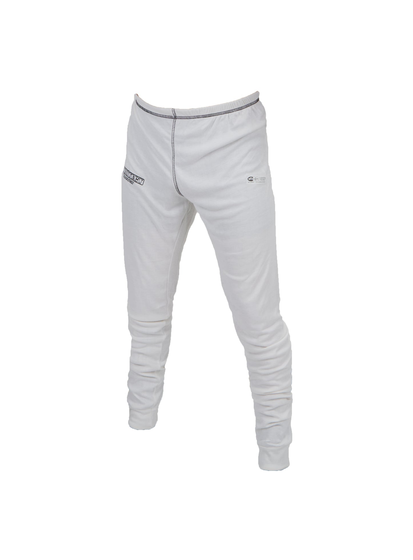 Pyrotect Underwear Bottom White Medium SFI-1 Safety Clothing Fire Retardant Underwear Bottoms main image