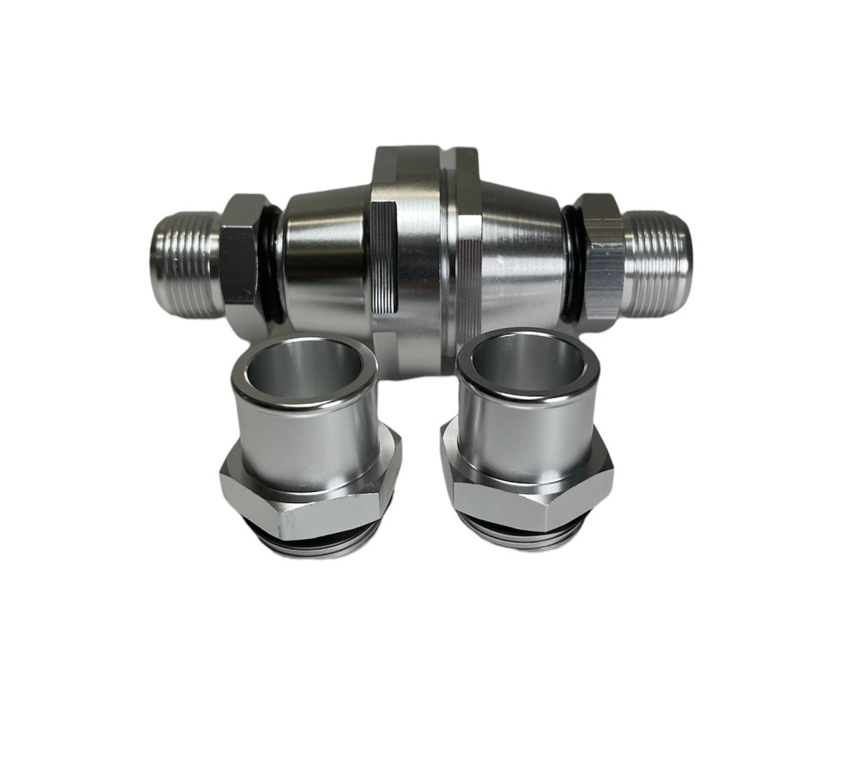 Precision Works Universal Inline Thermostat Housing AN16 & 1.25" Fittings *Discontinued