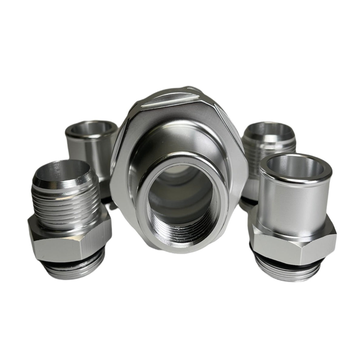 Precision Works Universal Inline Thermostat Housing AN16 & 1.25" Fittings *Discontinued