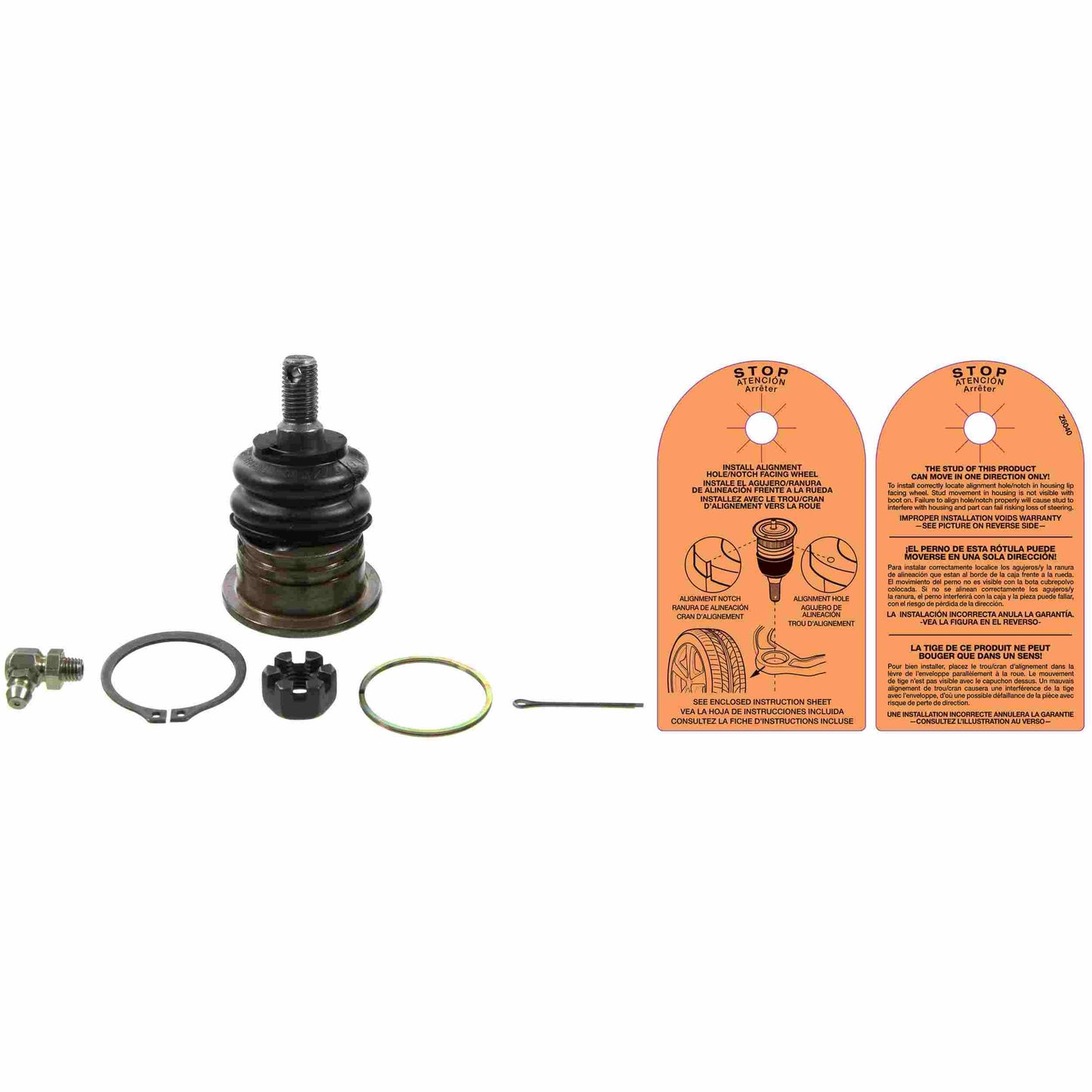 Moog Ball Joint, Front Upper, for use on Acura , Honda , Each