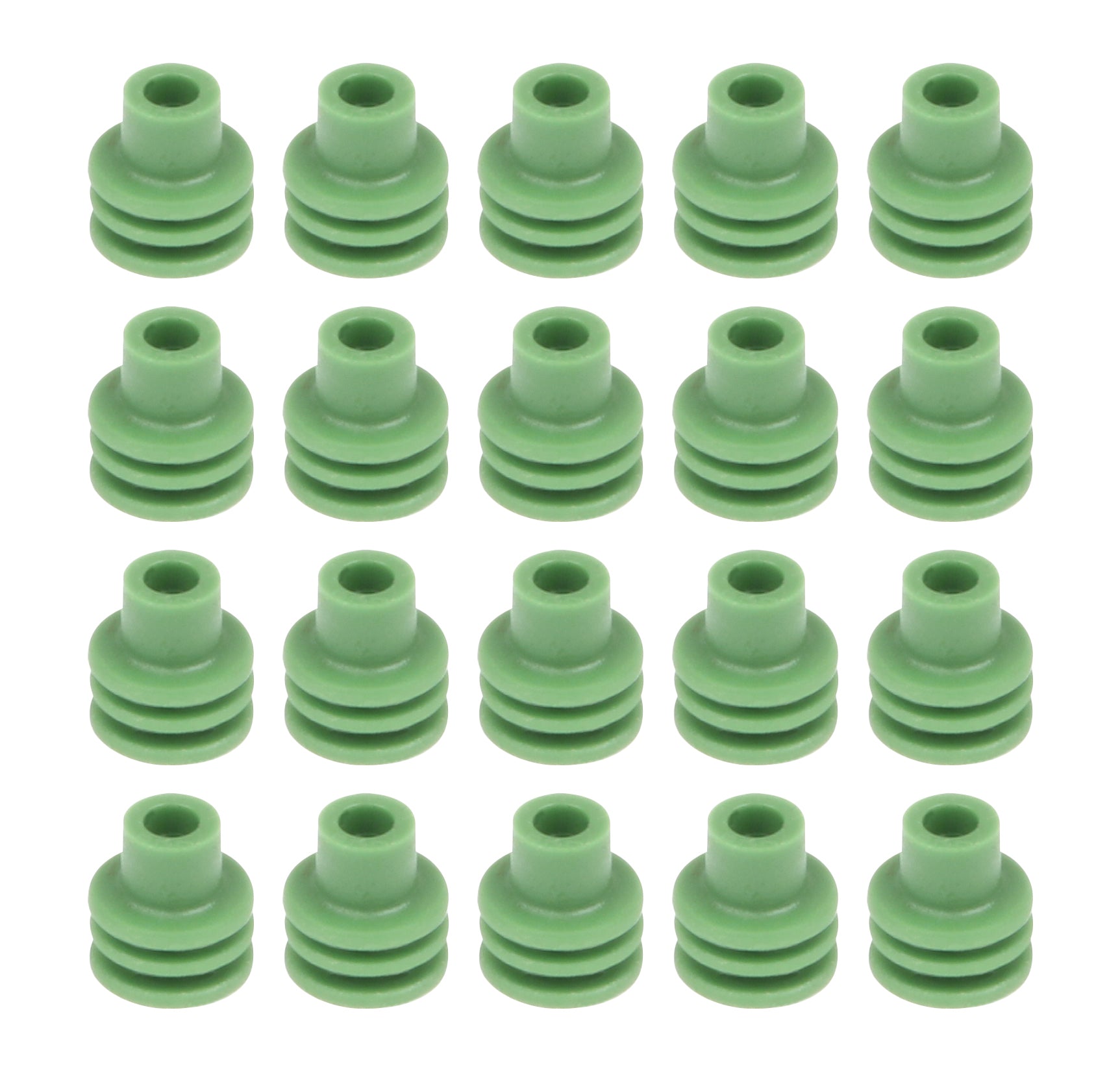 QUICKCAR RACING PRODUCTS Green Weatherpack Seals 20 pack Ignitions and Electrical Wiring Components main image