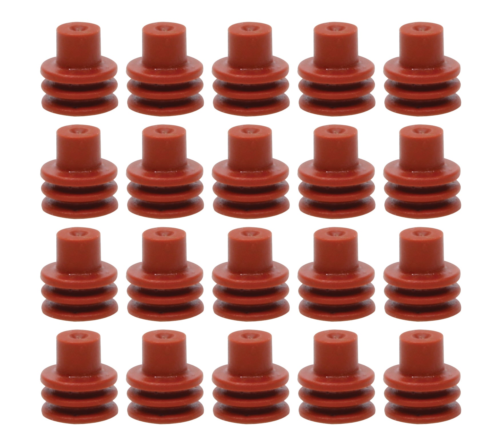 QUICKCAR RACING PRODUCTS Red Weatherpack Seals 20 pack Ignitions and Electrical Wiring Components main image