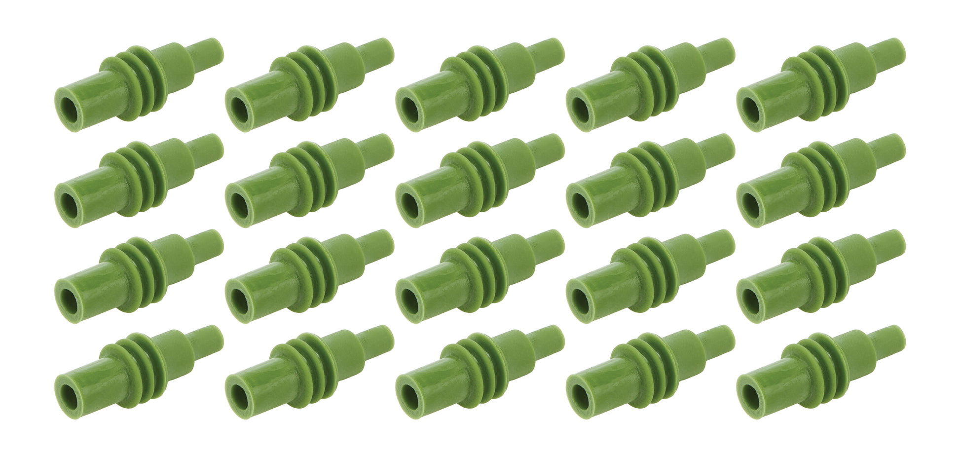QUICKCAR RACING PRODUCTS Green Cavity Plug Weatherpack 20 pack Ignitions and Electrical Wiring Components main image