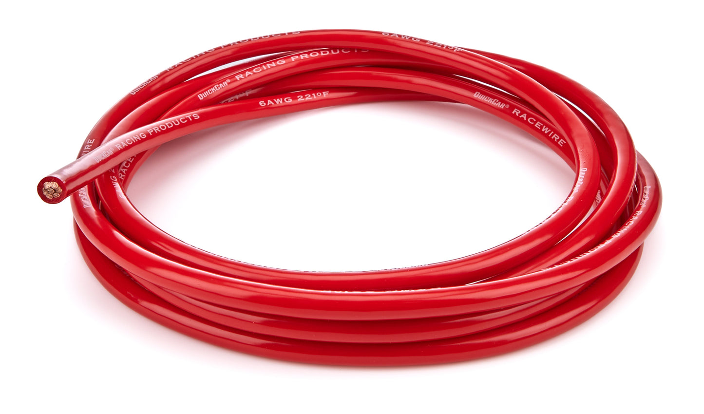 QUICKCAR RACING PRODUCTS Battery Cable  6 Gauge Red  10ft Length Ignitions and Electrical Charging Systems main image