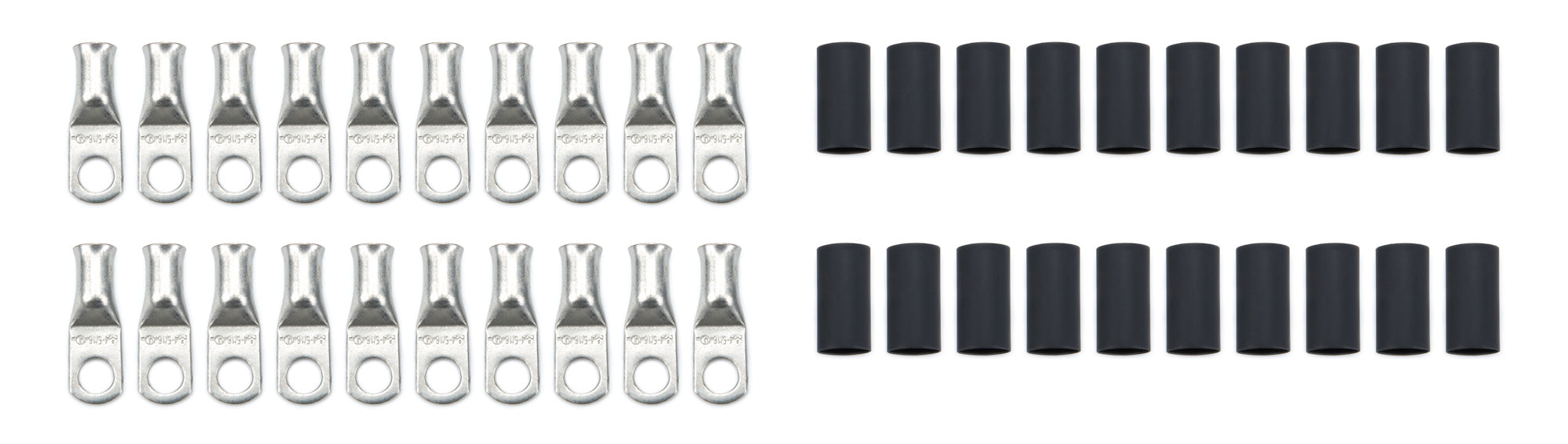 Quickcar Racing Products Ring Terminal 5/16in 4 Ga w/Heat Shrink 20pk Charging Systems Battery Terminals and Components main image