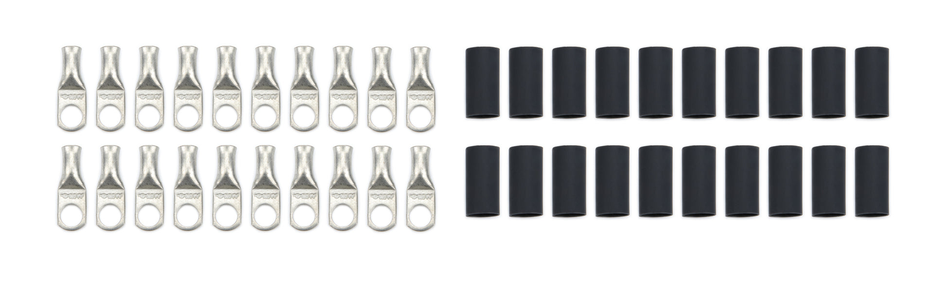 Quickcar Racing Products Ring Terminal 5/16in 8 Ga w/Heat Shrink 20pk Charging Systems Battery Terminals and Components main image