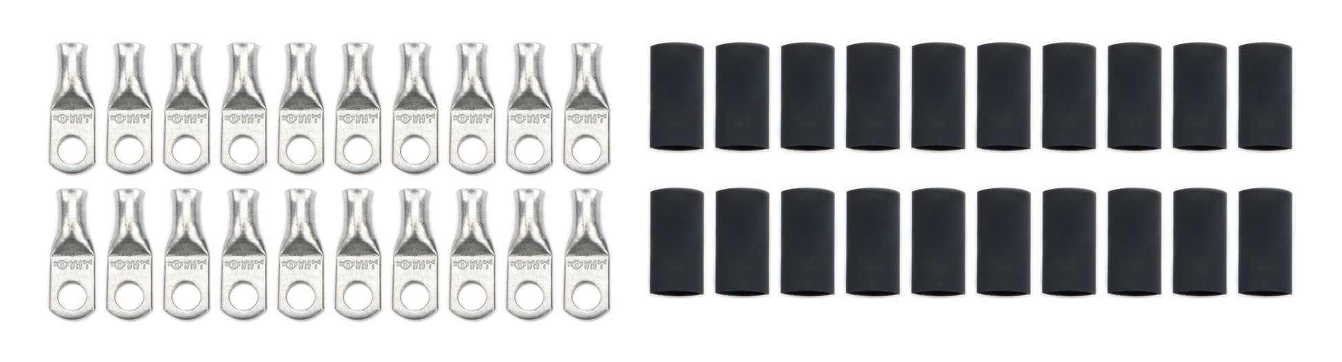 QUICKCAR RACING PRODUCTS Ring Terminals 1/4in 6 Ga w/Heat Shrink 20pk Ignitions and Electrical Wiring Components main image