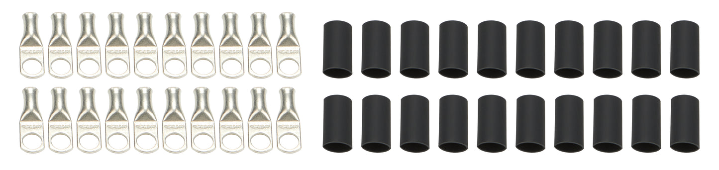 QUICKCAR RACING PRODUCTS Ring Terminals 1/2in 6 Ga w/Heat Shrink 20pk Ignitions and Electrical Wiring Components main image