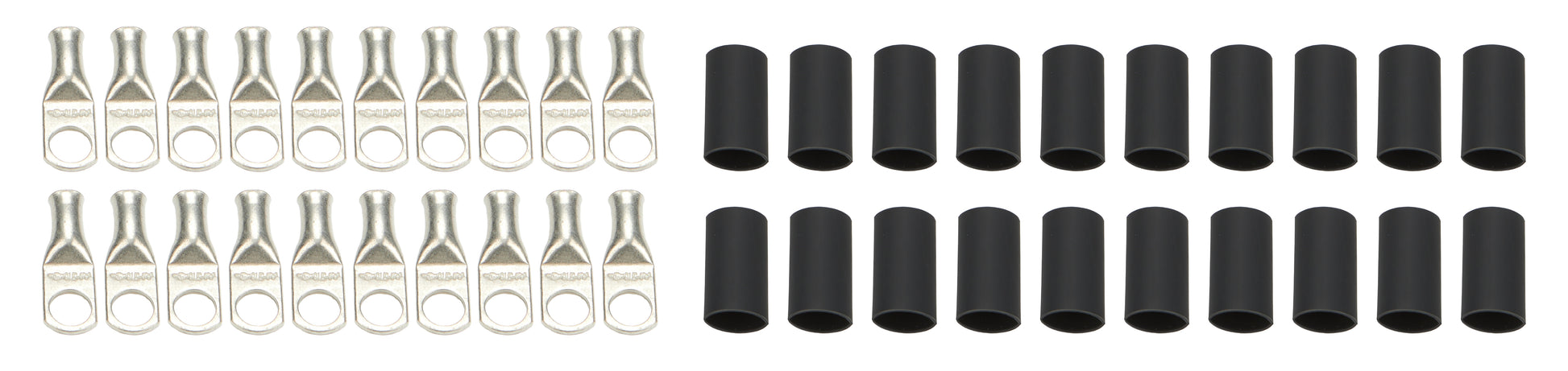 QUICKCAR RACING PRODUCTS Ring Terminals 1/2in 6 Ga w/Heat Shrink 20pk Ignitions and Electrical Wiring Components main image