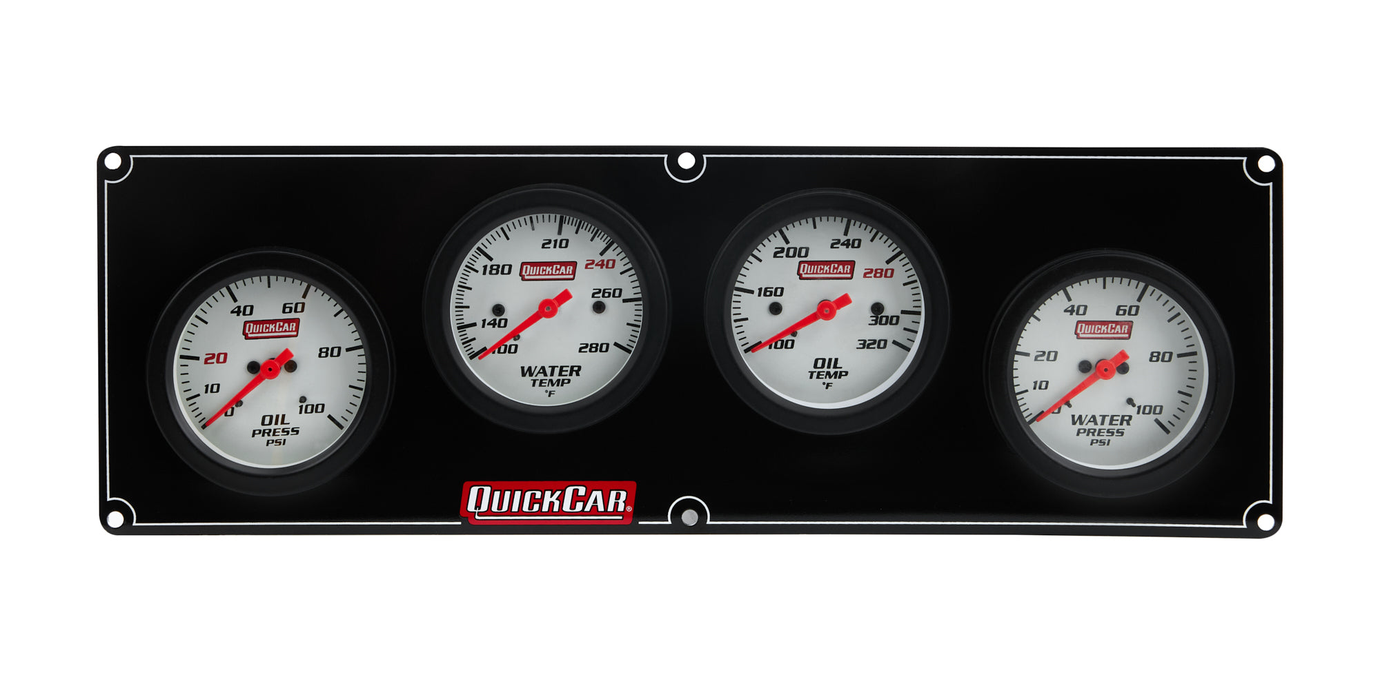 Quickcar Racing Products 4 Gauge Extreme OP/OT/WP/WT Gauge Kits Analog Gauge Kits main image