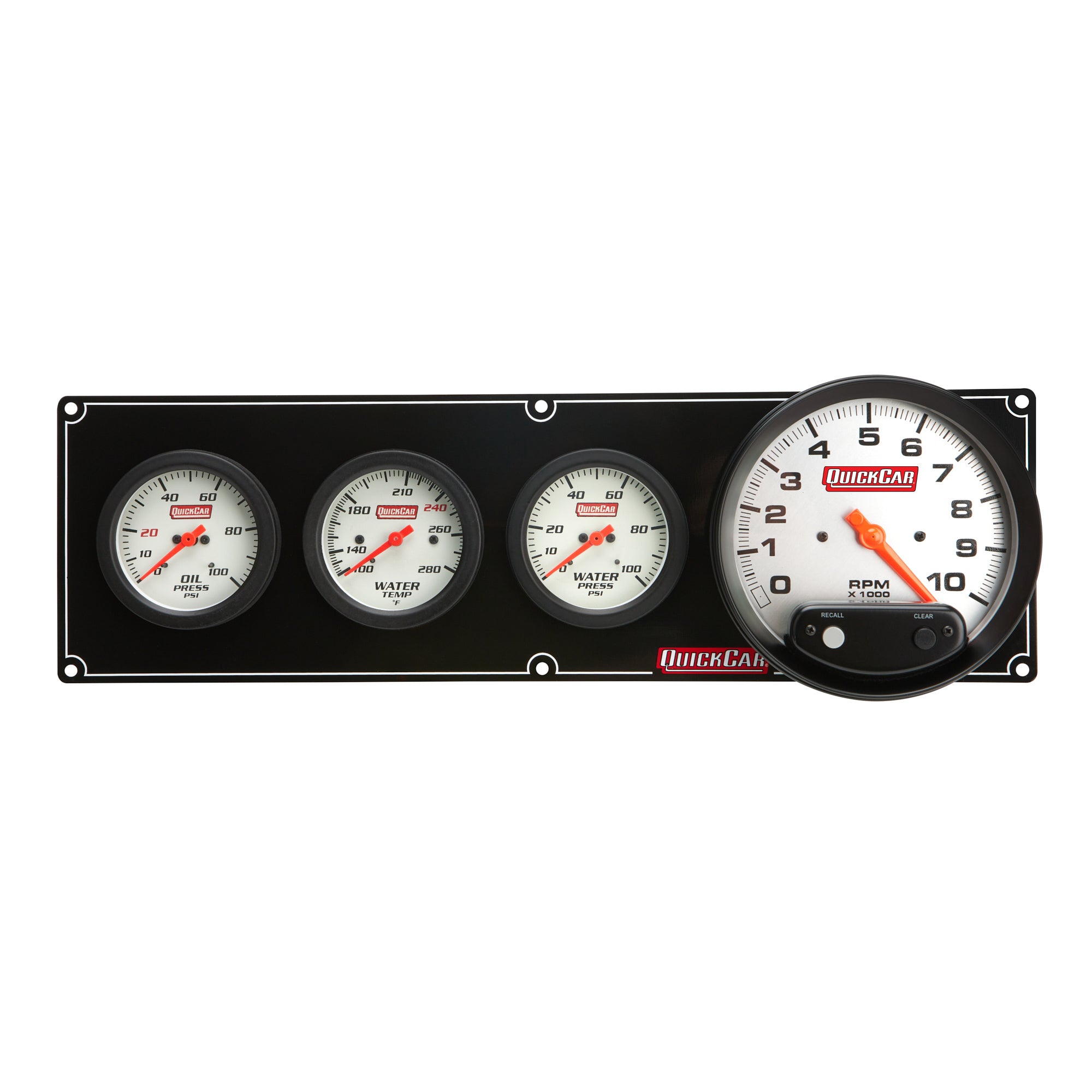 Quickcar Racing Products Extreme 3-1 OP/WT/WP w/ 5in Tach Gauge Kits Analog Gauge Kits main image