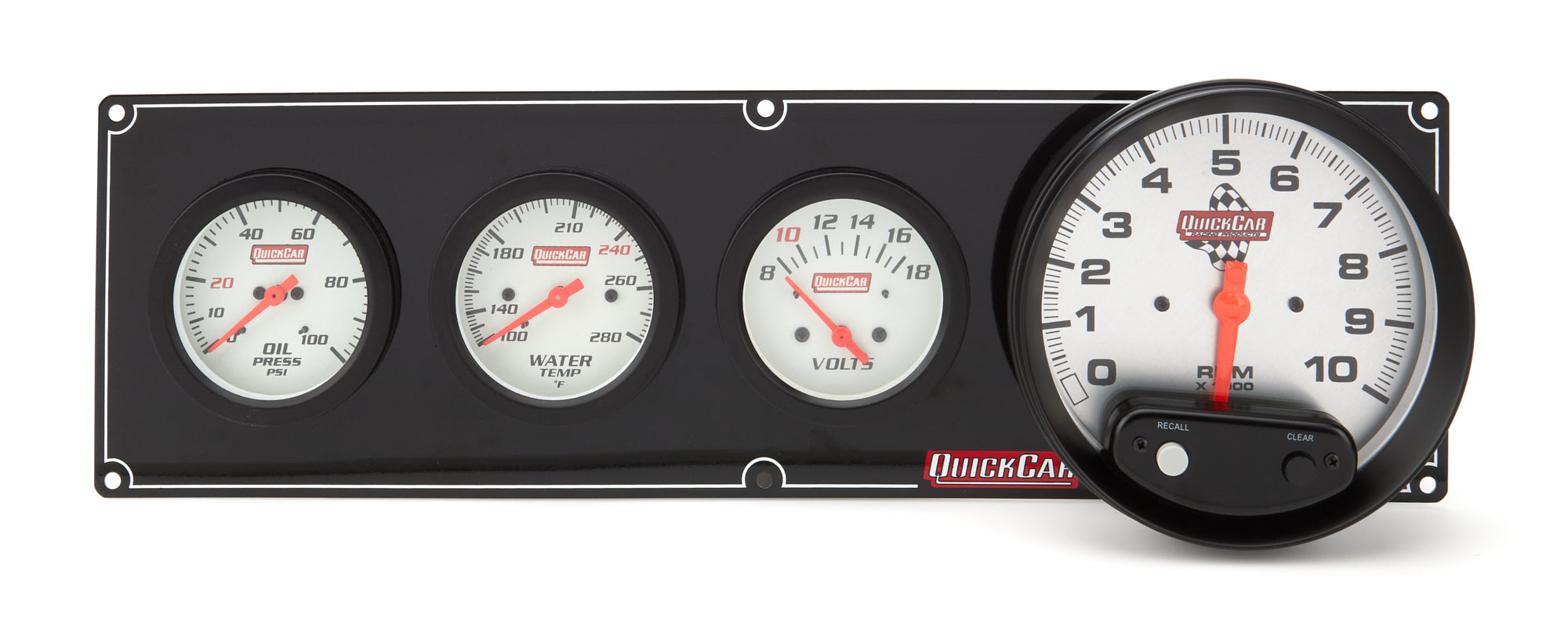 Quickcar Racing Products Extreme 3-1 OP/WT/Volt w/ 5in Tach Gauge Kits Analog Gauge Kits main image