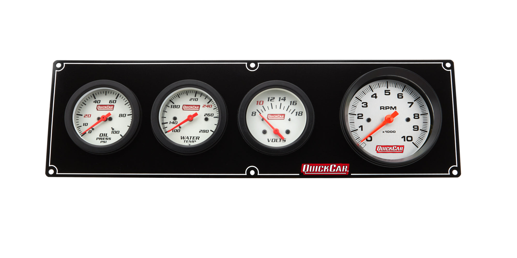 Quickcar Racing Products Extreme 3-1 OP/WT/Volt w/ 3-3/8in Tach Gauge Kits Analog Gauge Kits main image