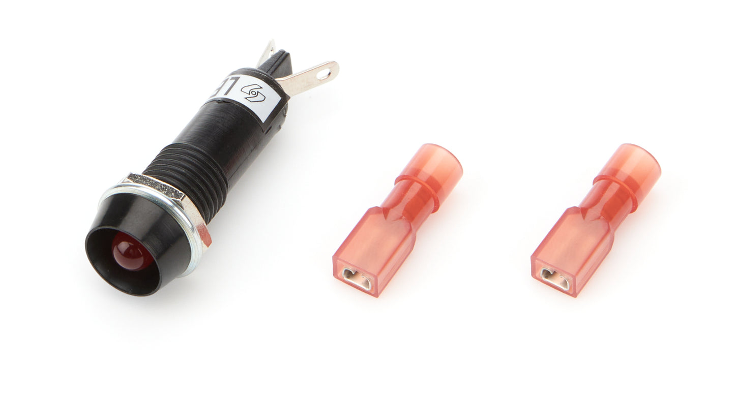 Quickcar Racing Products Warning Light 3/8in Red  Gauge Components Shift/Warning Lights and Components main image