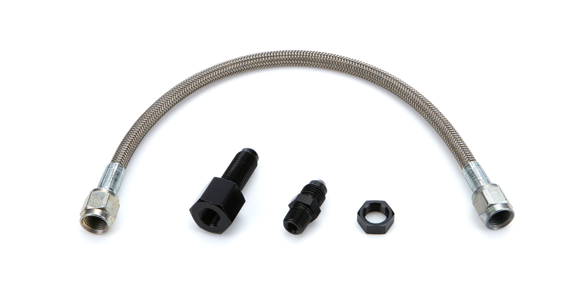 Quickcar Racing Products Line Kit 12in Steel Braided Hose, Line and Tubing Gauge Line Kits main image