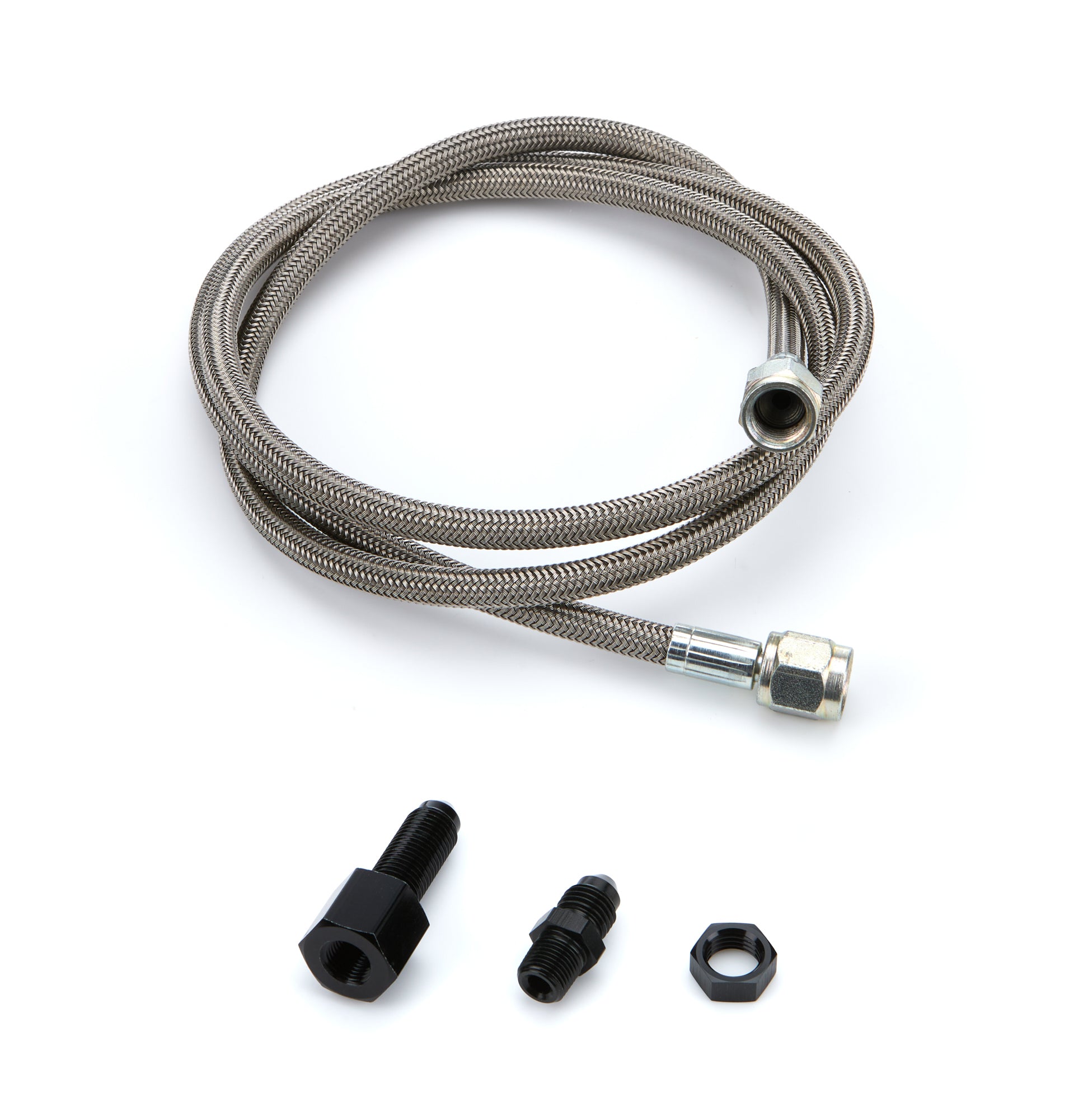 Quickcar Racing Products Line Kit 48in Steel Braided Hose, Line and Tubing Gauge Line Kits main image