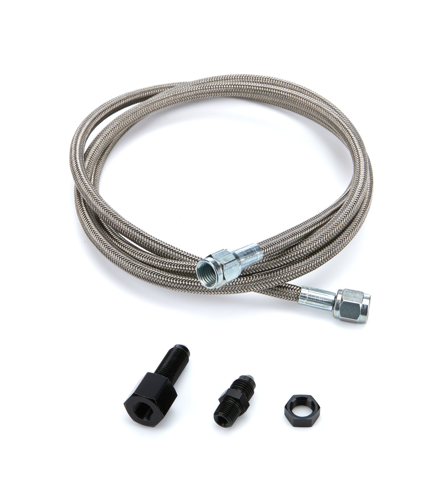 Quickcar Racing Products Line Kit 60in Steel Braided Hose, Line and Tubing Gauge Line Kits main image