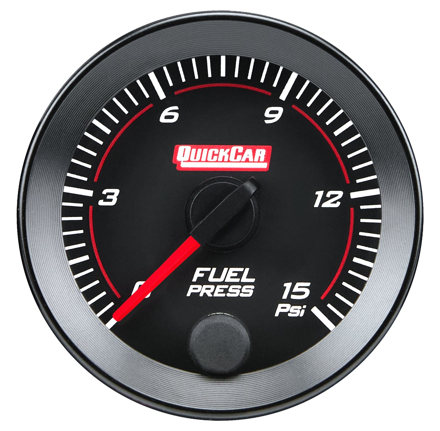 QUICKCAR RACING PRODUCTS RedLine  Gauge 2-1/16in Fuel Pressure 0-15ps Gauges and Accessories Individual Gauges main image
