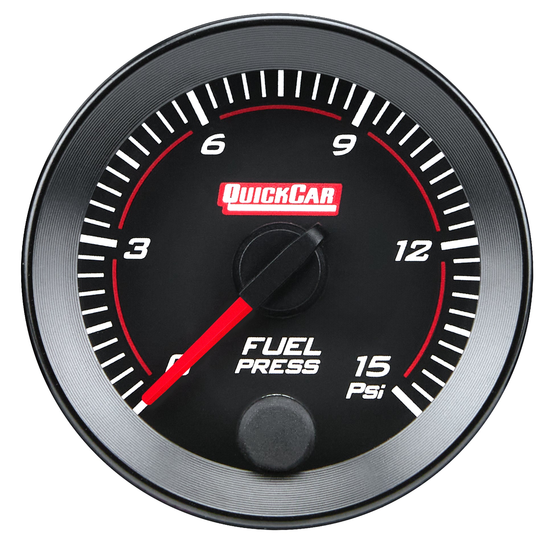 QUICKCAR RACING PRODUCTS RedLine  Gauge 2-1/16in Fuel Pressure 0-15ps Gauges and Accessories Individual Gauges main image
