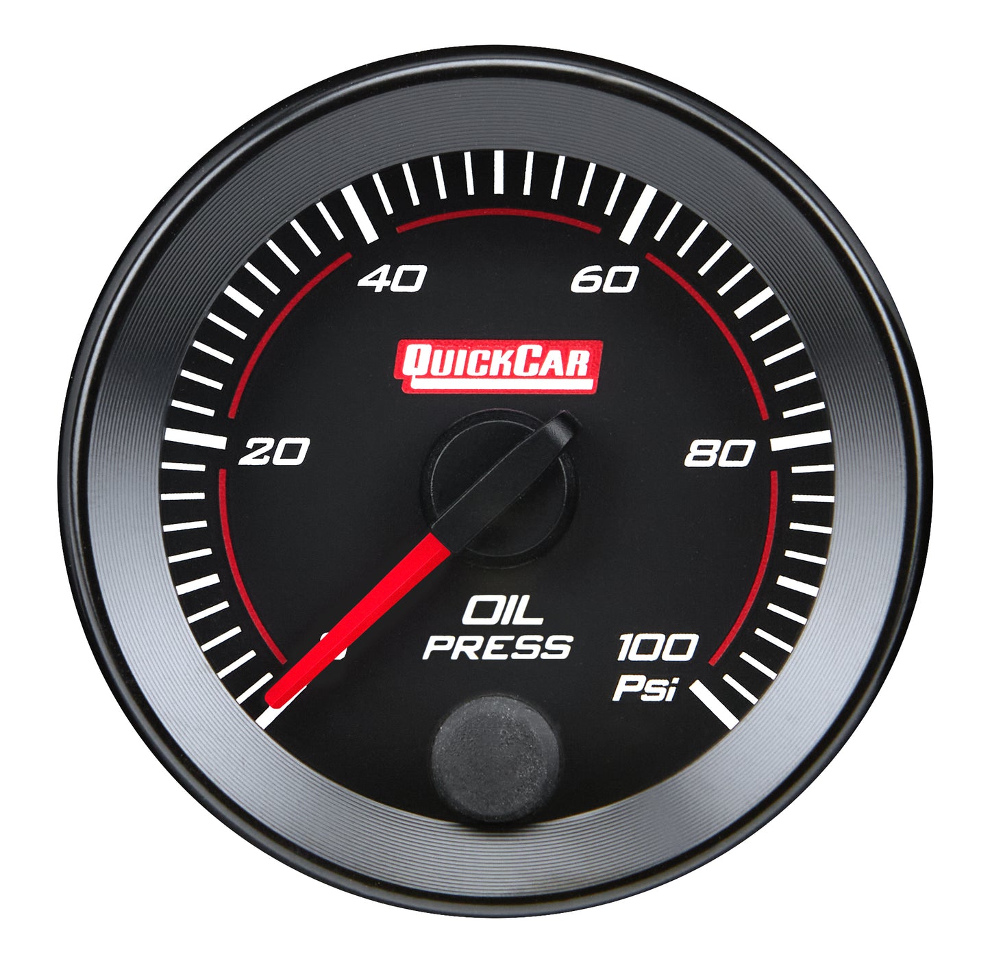 QUICKCAR RACING PRODUCTS RedLine  Gauge 2-1/16in Oil Pressure 0-100psi Gauges and Accessories Individual Gauges main image