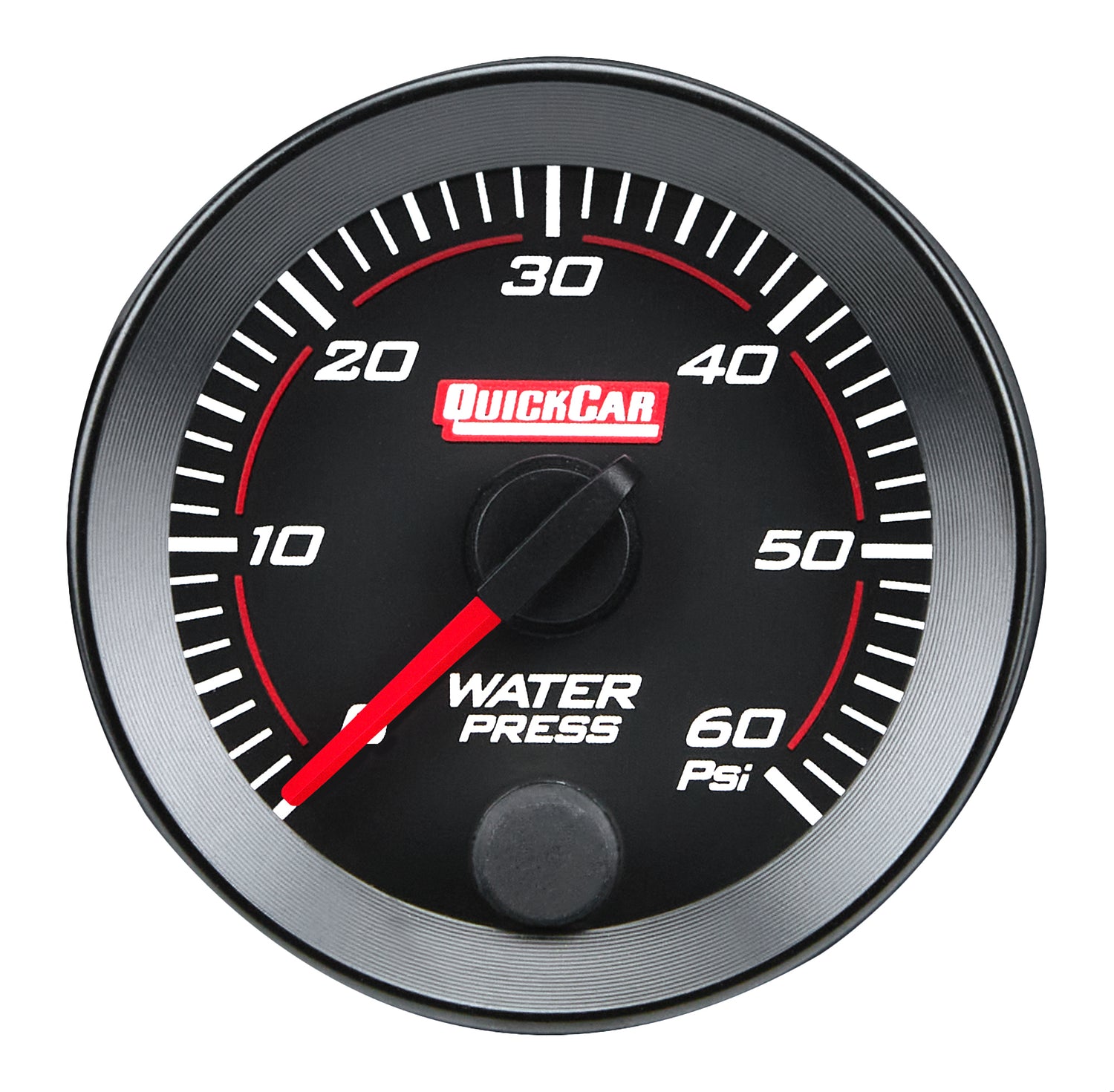 QUICKCAR RACING PRODUCTS RedLine  Gauge 2-1/16in Water Pressure  0-60psi Gauges and Accessories Individual Gauges main image