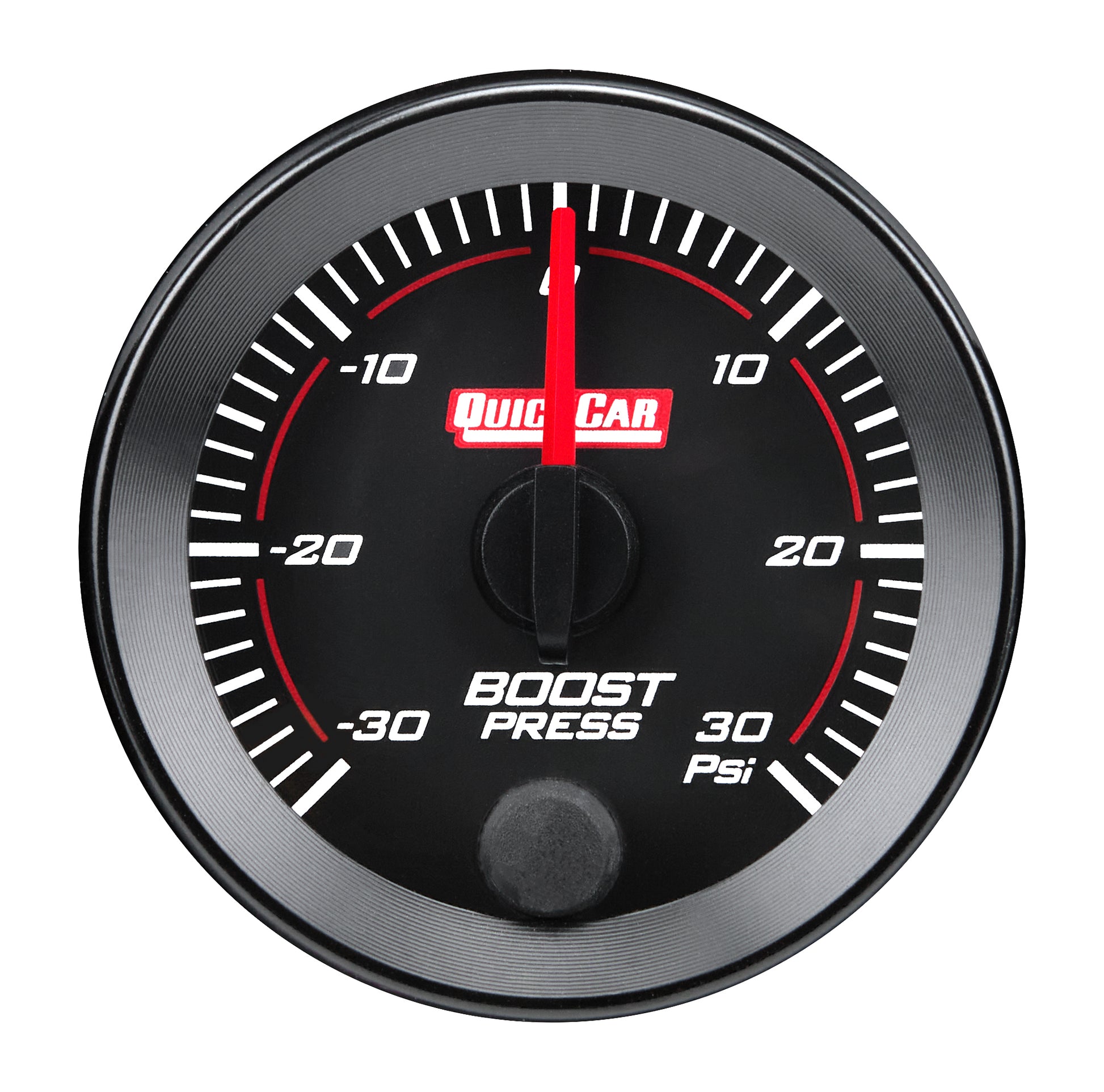 QUICKCAR RACING PRODUCTS RedLine  Gauge 2-1/16in Boost  -30/30psi Gauges and Accessories Individual Gauges main image