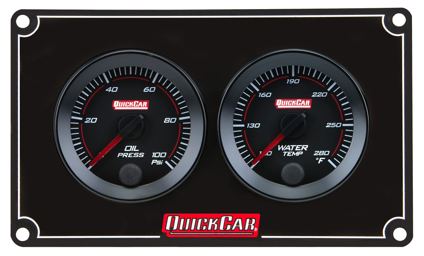 QUICKCAR RACING PRODUCTS RedLine Panel 2-1/16in OP/WT Gauges and Accessories Gauge Kits main image