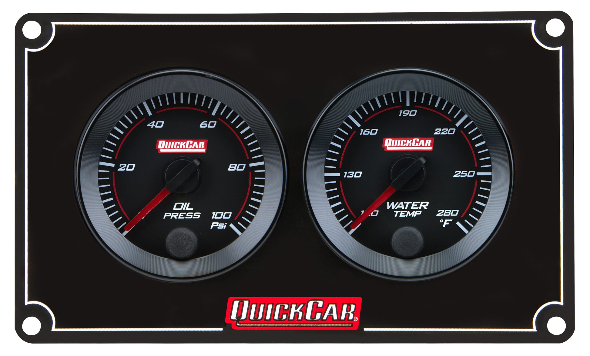 QUICKCAR RACING PRODUCTS RedLine Panel 2-1/16in OP/WT Gauges and Accessories Gauge Kits main image