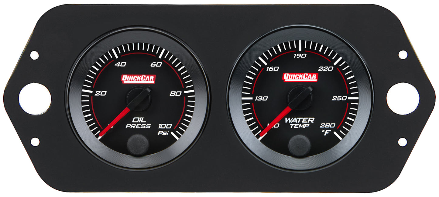 QUICKCAR RACING PRODUCTS RedLine Panel 2-1/16in Midget/Micro Gauges and Accessories Gauge Kits main image