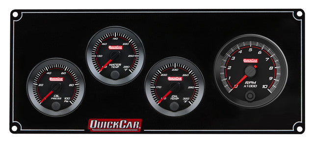 QUICKCAR RACING PRODUCTS RedLine Panel 2-1/16in 3-1 OP/WT/OT Gauges and Accessories Gauge Kits main image
