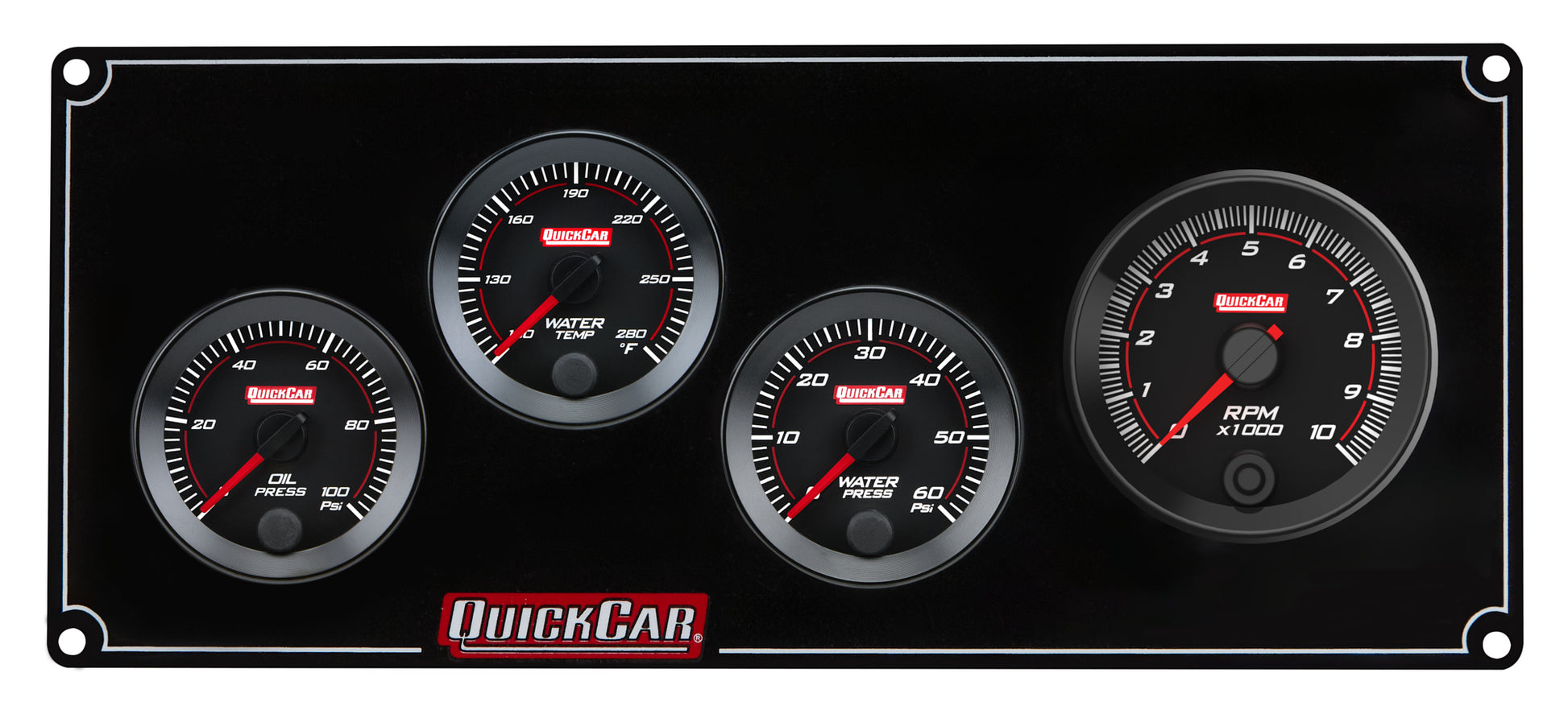 QUICKCAR RACING PRODUCTS RedLine Panel 2-1/16in 3-1 OP/WT/WP Gauges and Accessories Gauge Kits main image