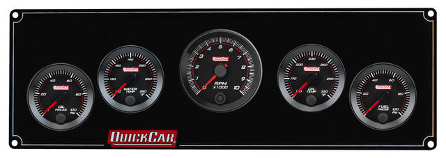 QUICKCAR RACING PRODUCTS RedLine Panel 2-1/16in 4-1 OP/WT/OT/FP100 Gauges and Accessories Gauge Kits main image