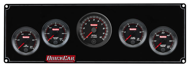 QUICKCAR RACING PRODUCTS RedLine Panel 2-1/16in 4-1 OP/WT/FP15/WP Gauges and Accessories Gauge Kits main image