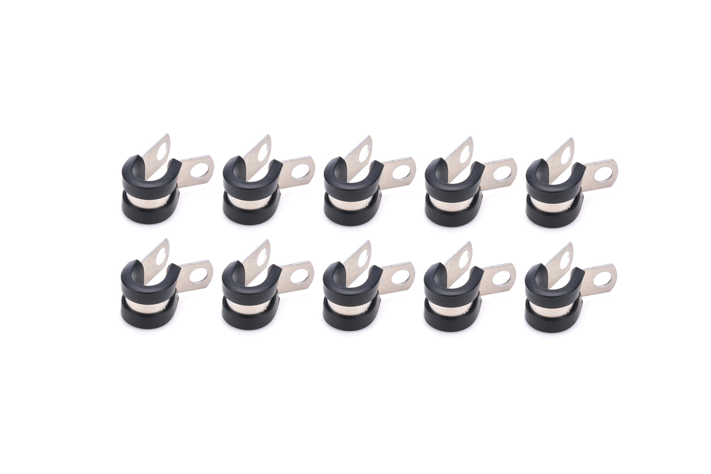 Quickcar Racing Products Adel Line Clamps Alum 3/8in 10pk Clamps and Brackets Hose Support Brackets main image