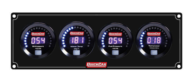 QUICKCAR RACING PRODUCTS Digital 3-1 Gauge Panel OP/WT/FP100 Gauges and Accessories Gauge Kits main image