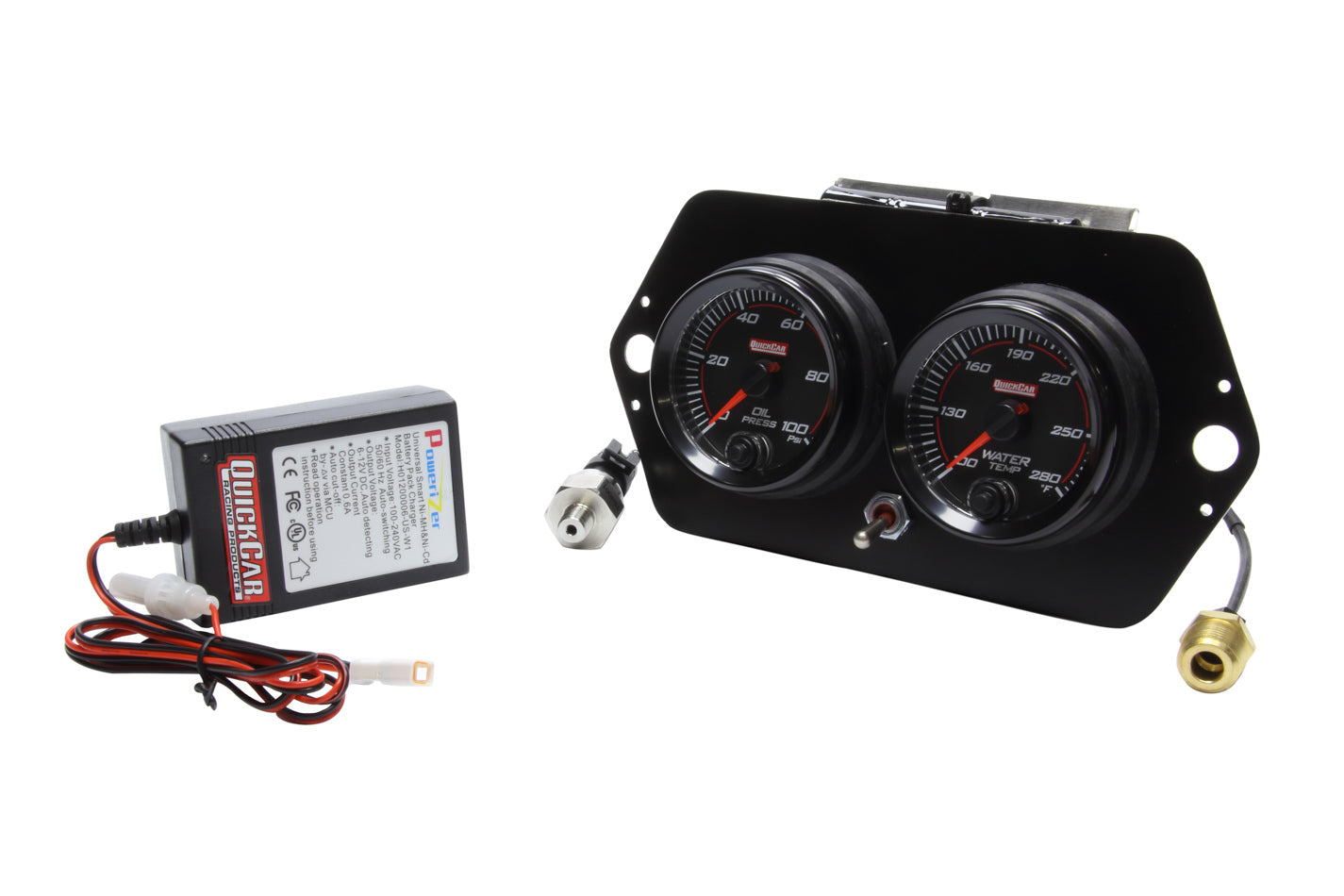 Quickcar Racing Products Redline Open Wheel Panel w/ Battery OP/WT Gauge Kits Analog Gauge Kits main image
