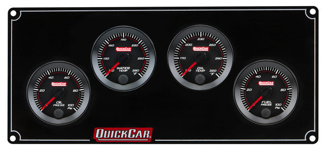 QUICKCAR RACING PRODUCTS RedLine Panel 2-5/8in OP/WT/OT/FP100 Gauges and Accessories Gauge Kits main image