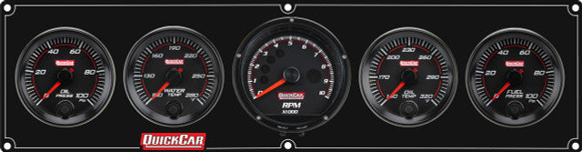 QUICKCAR RACING PRODUCTS RedLine Panel 2-5/8in 4-1 OP/WT/OT/FP100 Gauges and Accessories Gauge Kits main image