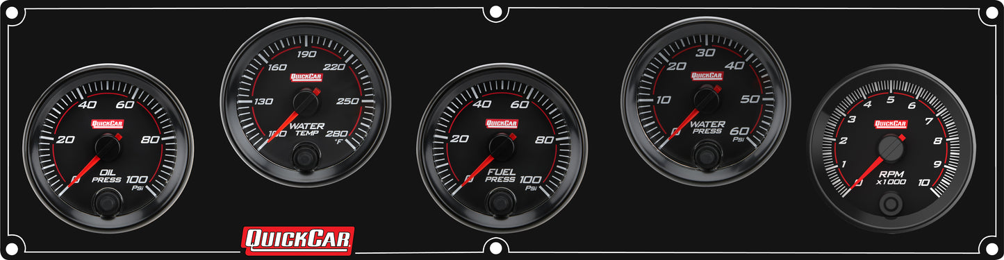 QUICKCAR RACING PRODUCTS RedLine Panel 2-5/8in 4-1 OP/WT/FP100/WP Gauges and Accessories Gauge Kits main image