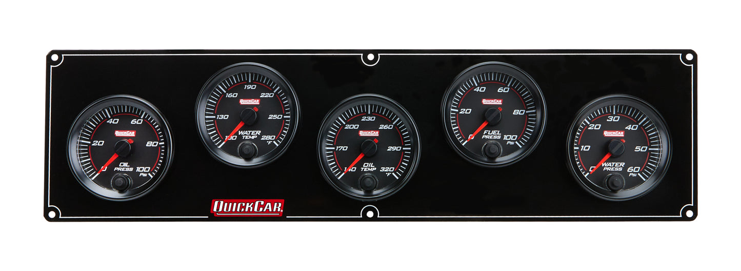 QUICKCAR RACING PRODUCTS RedLine Panel 2-5/8in OP/WT/OT/FP100/WP Gauges and Accessories Gauge Kits main image