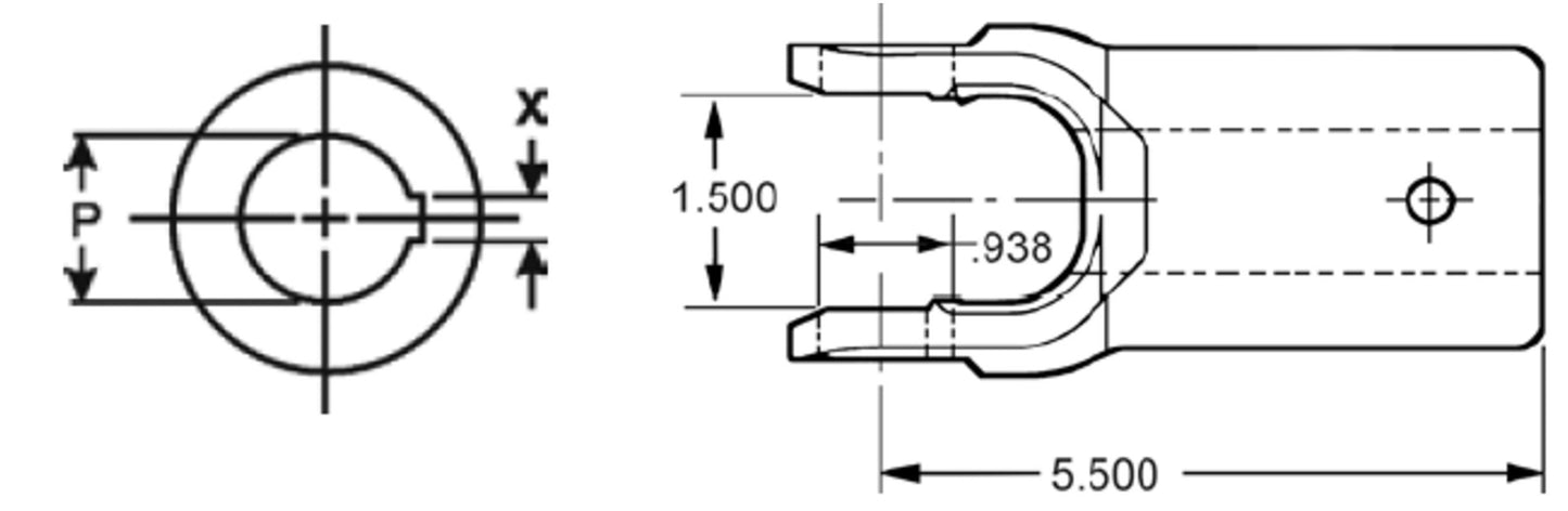 Spicer Power Take Off (PTO) Slip Yoke 10-3-13X